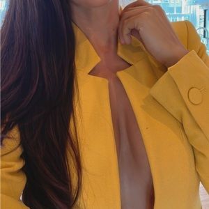 ZARA yellow blazer